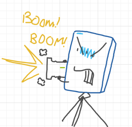 A panel from Ready Oar Knot, episode three of the Board Boards object show by Furretwalk/WalkingFurret.